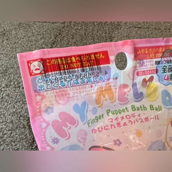 My Melody Finger Puppet Bath Bomb Ball Japan Exclusive Official Sanrio Kawaii - Picture 3 of 11